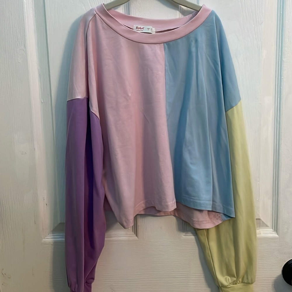 ROMWE colourblock tee